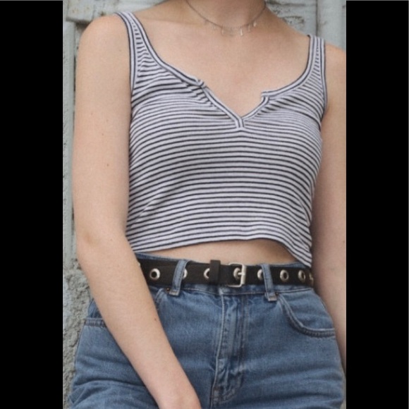 Woman’s Brandy Melville Cropped Navy/White - Picture 2 of 5